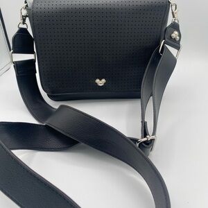 Disney Black Crossbody Bag with Silver Accents